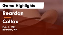 Reardan  vs Colfax  Game Highlights - Feb. 1, 2022