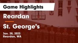 Reardan  vs St. George's  Game Highlights - Jan. 28, 2023
