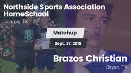 Matchup: Northside Sports *** vs. Brazos Christian  2019