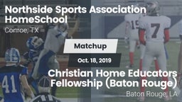 Matchup: Northside Sports *** vs. Christian Home Educators Fellowship (Baton Rouge) 2019