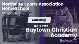 Matchup: Northside Sports *** vs. Baytown Christian Academy 2020