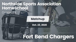 Matchup: Northside Sports *** vs. Fort Bend Chargers 2020