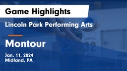 Lincoln Park Performing Arts  vs Montour  Game Highlights - Jan. 11, 2024