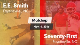 Matchup: E.E. Smith High vs. Seventy-First  2016