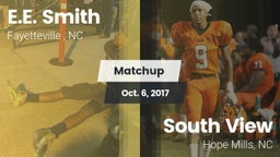 Matchup: E.E. Smith High vs. South View  2017