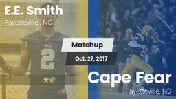 Matchup: E.E. Smith High vs. Cape Fear  2017