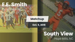 Matchup: E.E. Smith High vs. South View  2018