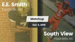 Matchup: E.E. Smith High vs. South View  2018