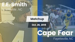 Matchup: E.E. Smith High vs. Cape Fear  2018