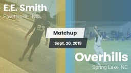 Matchup: E.E. Smith High vs. Overhills  2019