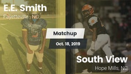 Matchup: E.E. Smith High vs. South View  2019
