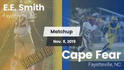 Matchup: E.E. Smith High vs. Cape Fear  2019