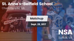 Matchup: St. Anne's-Belfield  vs. NSA 2017