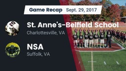 Recap: St. Anne's-Belfield School vs. NSA 2017