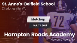 Matchup: St. Anne's-Belfield  vs. Hampton Roads Academy  2017
