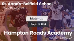 Matchup: St. Anne's-Belfield  vs. Hampton Roads Academy  2018