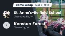 Recap: St. Anne's-Belfield School vs. Kenston Forest 2018