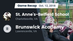 Recap: St. Anne's-Belfield School vs. Brunswick Academy 2018
