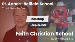 Matchup: St. Anne's-Belfield  vs. Faith Christian School 2019