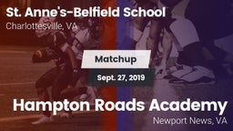 Matchup: St. Anne's-Belfield  vs. Hampton Roads Academy  2019