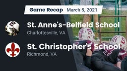 Recap: St. Anne's-Belfield School vs. St. Christopher's School 2021