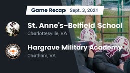 Recap: St. Anne's-Belfield School vs. Hargrave Military Academy  2021