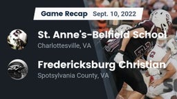 Recap: St. Anne's-Belfield School vs. Fredericksburg Christian  2022