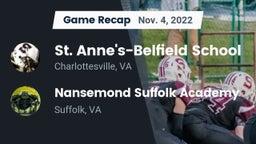 Recap: St. Anne's-Belfield School vs. Nansemond Suffolk Academy 2022