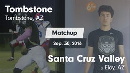 Matchup: Tombstone High vs. Santa Cruz Valley  2016