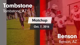 Matchup: Tombstone High vs. Benson  2016