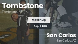 Matchup: Tombstone High vs. San Carlos  2017