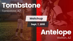 Matchup: Tombstone High vs. Antelope  2018