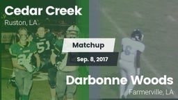 Matchup: Cedar Creek High vs. Darbonne Woods 2017