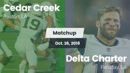 Matchup: Cedar Creek High vs. Delta Charter 2018