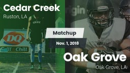 Matchup: Cedar Creek High vs. Oak Grove  2018