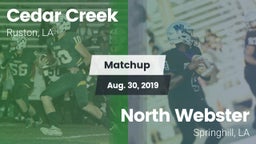 Matchup: Cedar Creek High vs. North Webster  2019