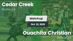 Matchup: Cedar Creek High vs. Ouachita Christian  2020