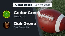 Recap: Cedar Creek  vs. Oak Grove  2020