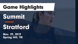 Summit  vs Stratford  Game Highlights - Nov. 29, 2019