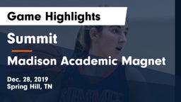 Summit  vs Madison Academic Magnet  Game Highlights - Dec. 28, 2019