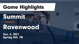 Summit  vs Ravenwood  Game Highlights - Jan. 6, 2021