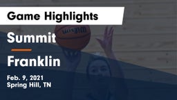 Summit  vs Franklin  Game Highlights - Feb. 9, 2021