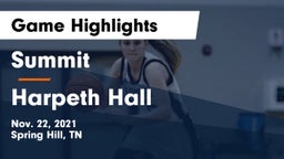 Summit  vs Harpeth Hall  Game Highlights - Nov. 22, 2021