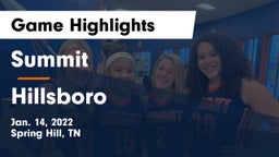 Summit  vs Hillsboro  Game Highlights - Jan. 14, 2022