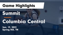 Summit  vs Columbia Central  Game Highlights - Jan. 19, 2022