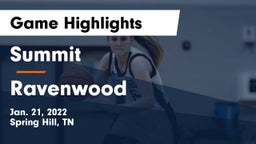 Summit  vs Ravenwood  Game Highlights - Jan. 21, 2022
