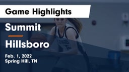Summit  vs Hillsboro  Game Highlights - Feb. 1, 2022