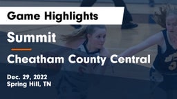 Summit  vs Cheatham County Central  Game Highlights - Dec. 29, 2022