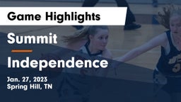 Summit  vs Independence  Game Highlights - Jan. 27, 2023