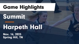 Summit  vs Harpeth Hall  Game Highlights - Nov. 16, 2023